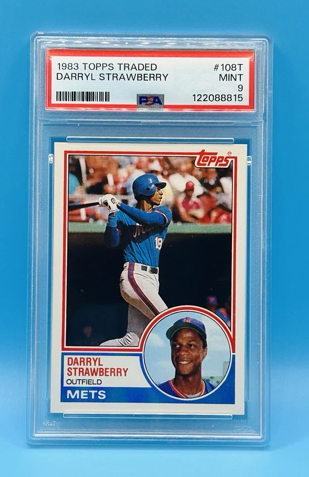 Juego negociado Topps 1983 con Strawberry RC PSA 9 como nuevo Hernandez Seaver Foto 2 de 4