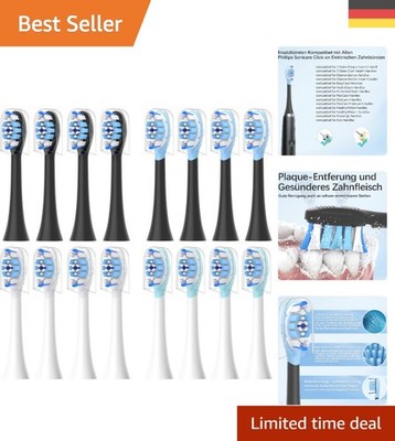 Hochwertige 16er Ersatzbürsten für Philips Sonicare - Schutz für Zahnfleisch