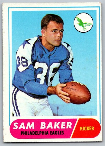 Sam Baker #32 1968 Topps card