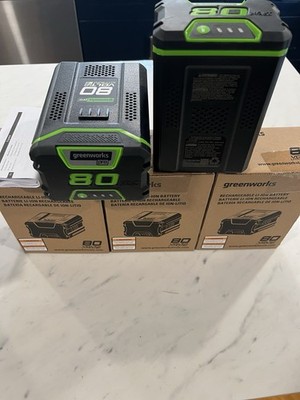 NEW GENUINE  OEM MAX PRO GreenWorks GBA80200 80V 2Ah BAB726 Battery 2901302