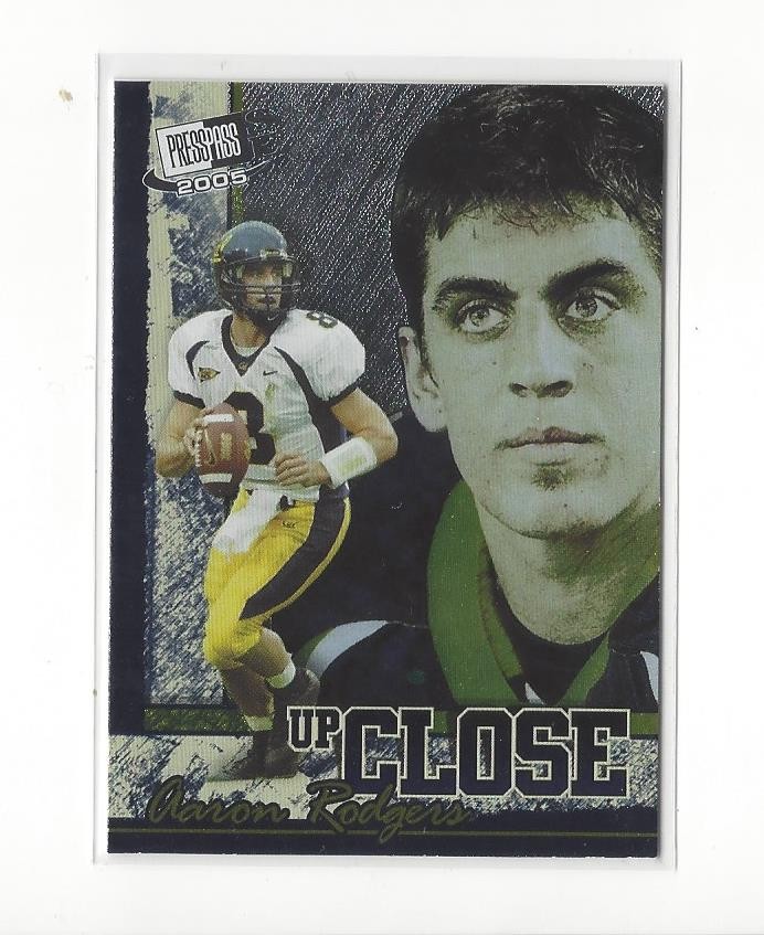 2005 Press Pass SE Up Close #UC2 Aaron Rodgers RC Rookie Cal Packers Steelers