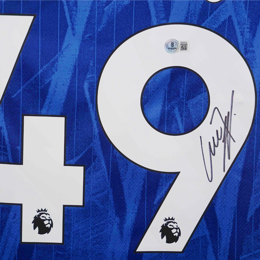 GARNACHO ガルナチョ サイン入りジャージ　アルゼンチン代表 Alejandro Garnacho Signed Chelsea FC Home Soccer Jersey #49 with
