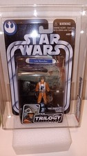 Star Wars 2004 Trilogy Collection LUKE SKYWALKER X-Wing Pilot  AFA Graded 9.25