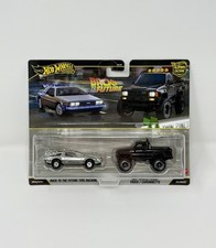 2026 Hot Wheels 2 PACK Back to the Future Time Machine Toyota Pickup FAST SHIP