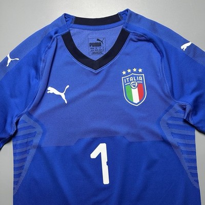 ITALY PUMA 2018 WORLD CUP FOOTBALL PLAYER ISSUE GK JERSEY #1