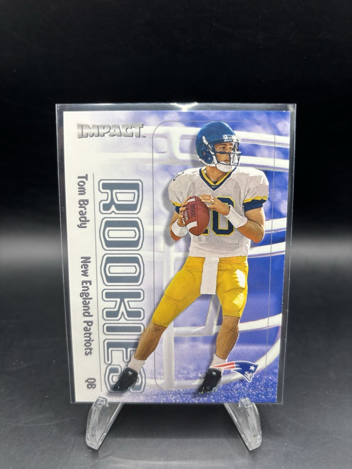 2000 Skybox Impact Tom Brady #27 Rookie Rookies Patriots Fleer
