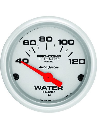 Auto Meter Ultra-Lite Water Temperature Gauge 2-1/16 Elec 40-120C (4337-M) - Picture 1 of 12