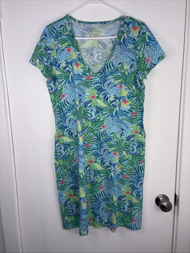 Lilly Pulitzer Etta V-Neck Kleid Multi Via Parigi Größe XS Neu mit Etikett