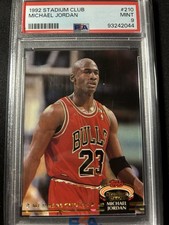Michael Jordan 1992 Stadium Club “members Choice” # 210 PSA 9