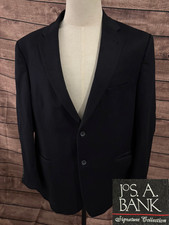 Jos. A. Bank Signature Collection Blazer Mens 46R Black 100 Cashmere 2-Button