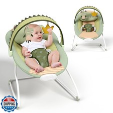 Baby Bouncer, Soothing Vibrations Infant Seat, Portable Baby Bouncer Seat wit