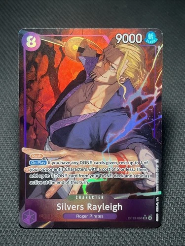 One Piece TCG Silvers Rayleigh (Alternate Art) OP13-066  Holo NM/M
