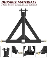 3 point 2" receiver trailer hitch Tractor Tripod With 2 Inch Receiving Port