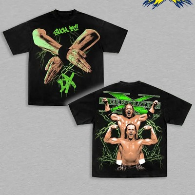 D-Generation X T-Shirt WWE   DX Triple H Shawn Michaels Graphic Tee