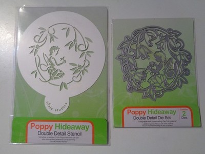Tonic Studios Poppy Hideaway Basteln Stanzenset & passende Schablone