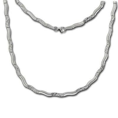 SilberDream Wave Collier silber Schmuck 45cm aus 925er Sterling Silber SDK4792O