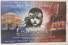 Les Miserables Live Miz Rocks Home Concert Tour Dates News Advert Poster 10x7”