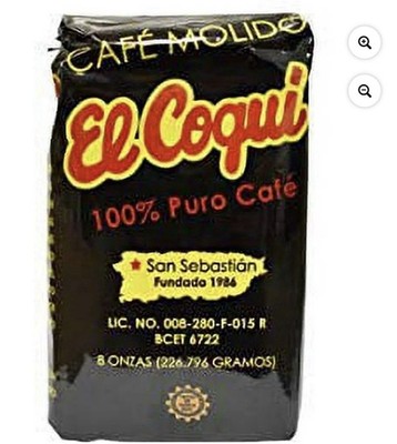 Cafe El Coqui Molido Coffee 8 Ounce Bag
