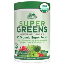 Country Farms Organic Super Greens Powder, 50 Organic Superfoods, Daily Greens D