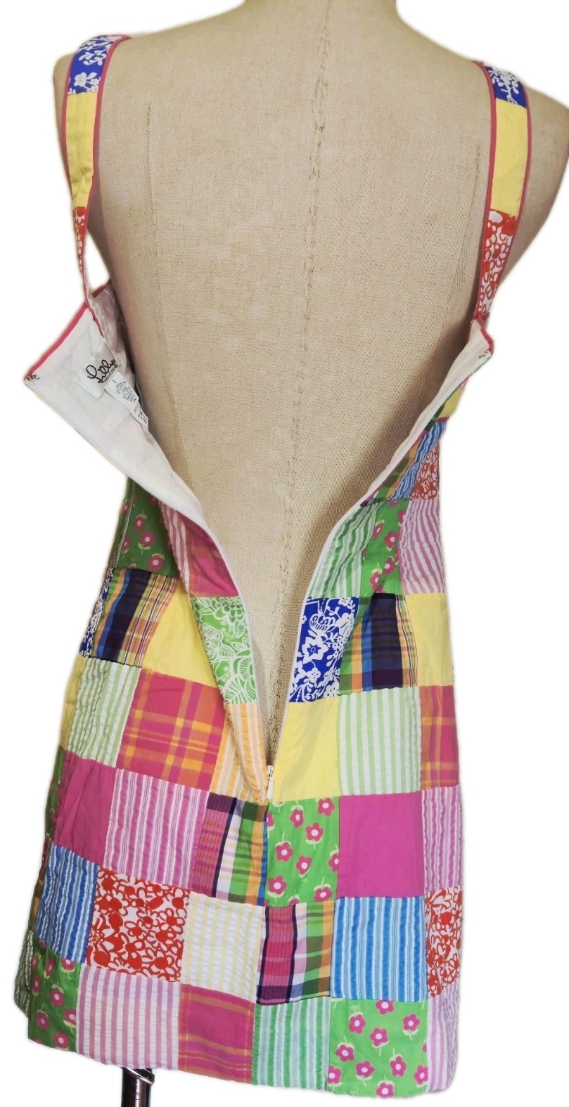 Lilly Pulitzer Vintage Patchwork Mini Sundress  S… - image 5