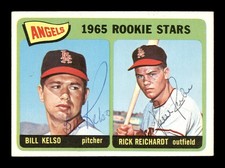Bill Kelso & Rick Reichardt Signed 1965 Topps Rookie Card #194 California Angels. rookie card picture