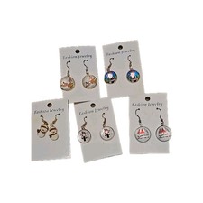 New Fashion Earrings Christmas Holiday Gift Set Of 5 Hooks