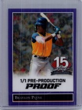 Braylon Payne 2025 Leaf National NSCC Baseball 1/1 Pre Production Proof