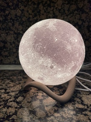 Night Light Moon 3D Printed Multicolour Model Home Decore
