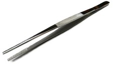 Tweezers Blunt Serrated Tips 10" Long Pinzas Utility Forceps Repair Workroom