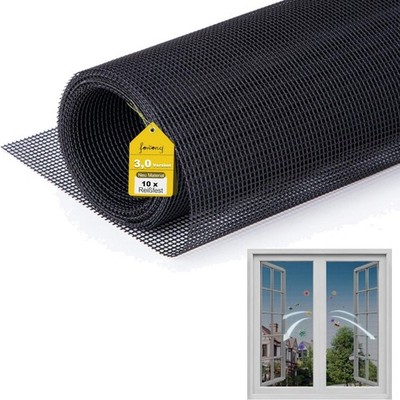 fowong Window Fly Screen 252 x 122 cm, Window Mesh Replacement DIY Tailor...