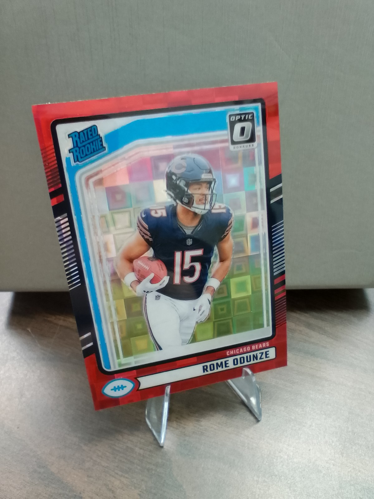 2024 Panini Donruss - Rated Rookie Rome Odunze #309 Optic Preview Red Pandora t5