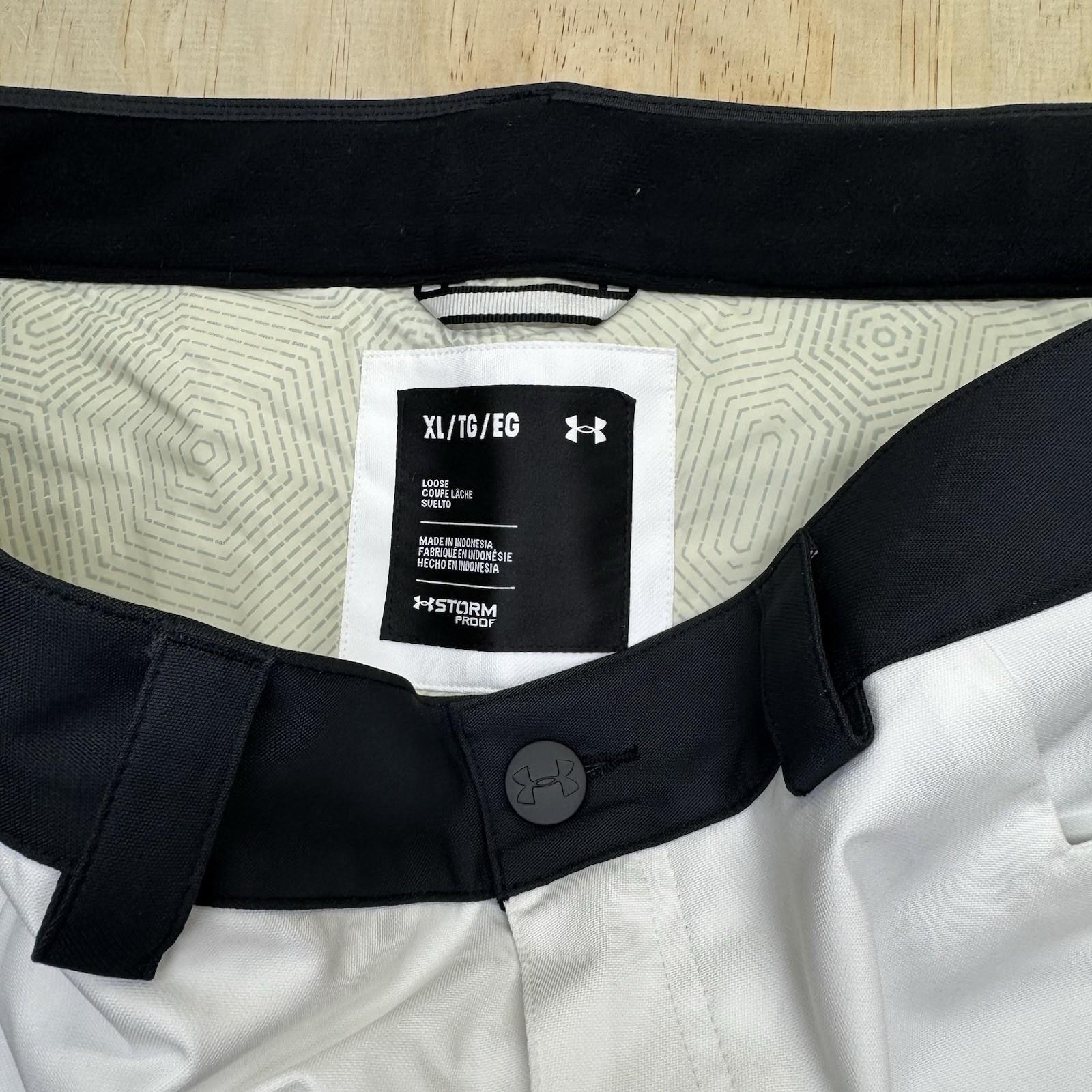 NEW Under Armour Expanse Vista Mens Ski Snow Storm Pants Silt Black White XL thumbnail 5