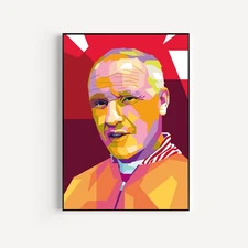 Bill Shankly Liverpool Framed Portrait Art Poster Photo Print