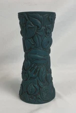 Dogfish Head Tiki Mug Tiki Farm 2025 Blue/Green Glaze 8" Tall 18 Oz New
