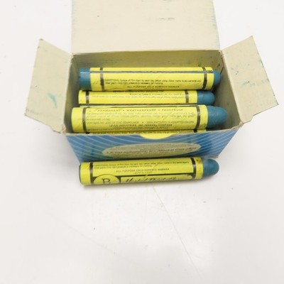 Markal Blue Paint Stik Marker Long Lasting Weather Proof Box Of 11
