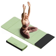Foldable Yoga Mat 0.32 inches Thick 8mm , SGS Certified POE Material, Non Sli...