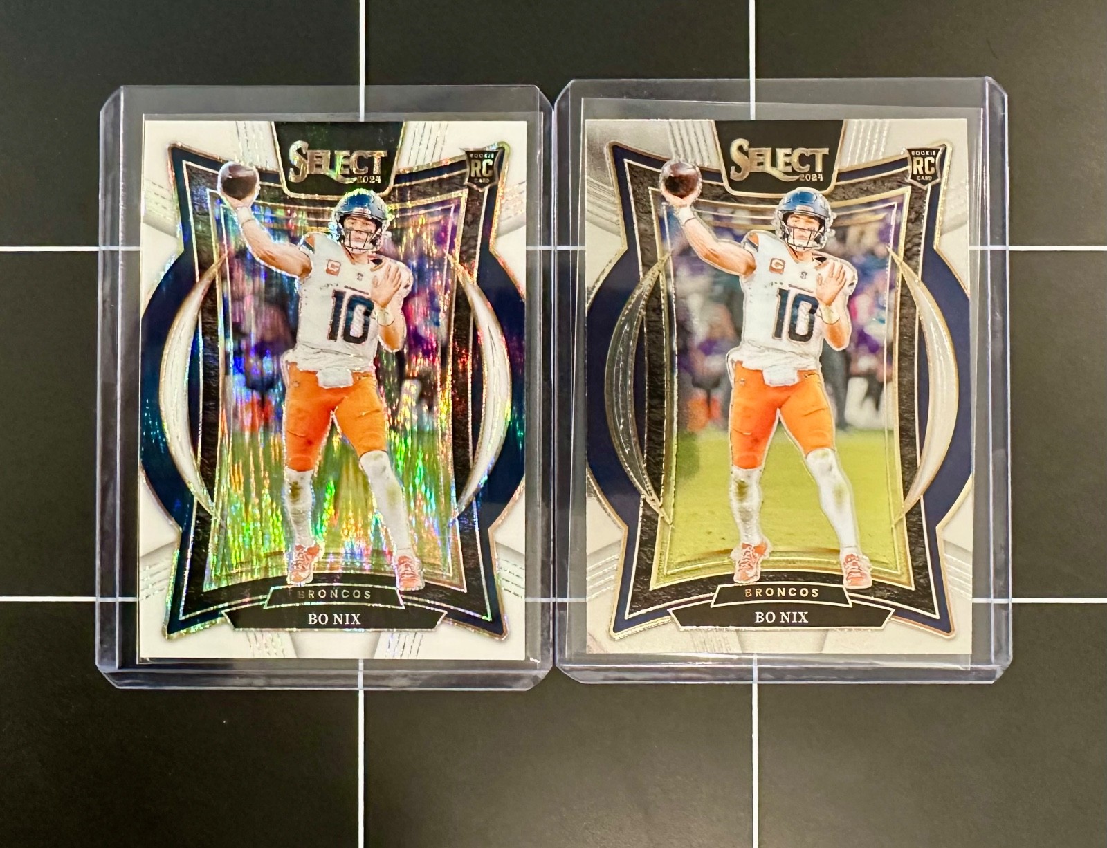 2024 Select Bo Nix RC #30 White Shock 025/199 + Base