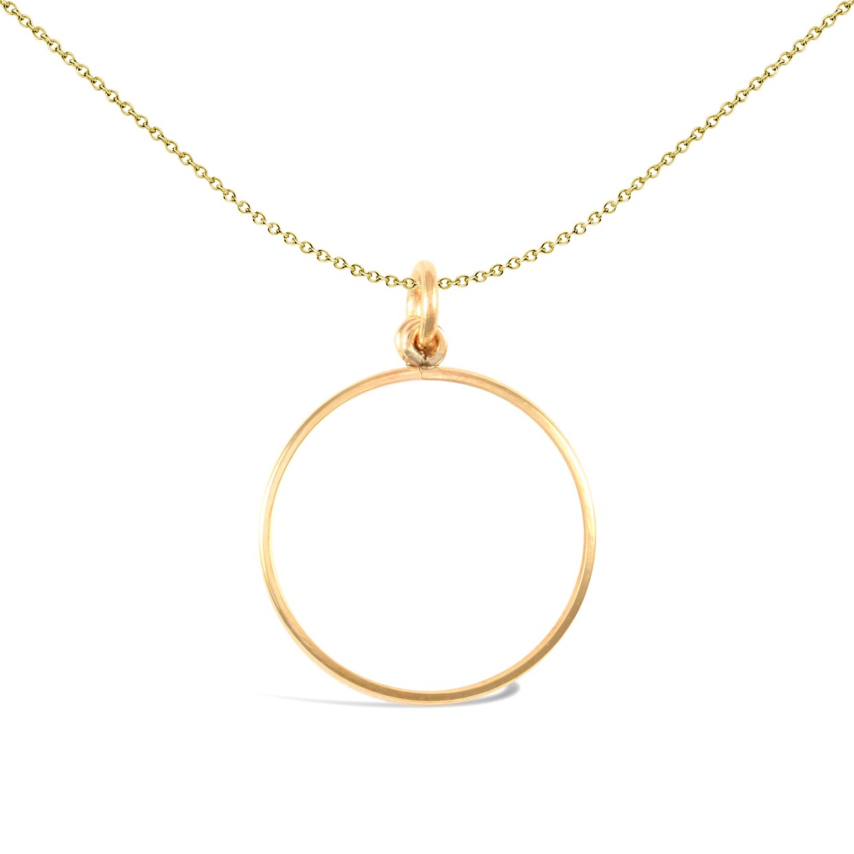 9ct Gold Lightweight Quarter Sovereign Coin Pendant by Jewelco London