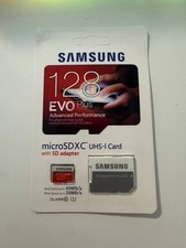 Samsung 128GB Class 10 Evo Plus MicroSD MicroSDXC Memory Card w/ Adapter, New