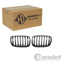 Diederichs Sport Grill KÜHlergrill Nieren Schwarz GlÄNzend Passend FüR BMW X5 X6
