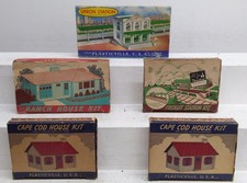 Plasticville Vintage O Assorted Building Kits 5 EX/Box