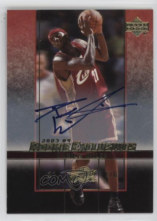 2003-04 Upper Deck Rookie Exclusives Auto Darius Miles #A31 Auto 04dh