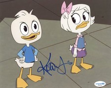 Kate Micucci DuckTales Signed Autograph 8x10 Photo Webby Vanderquack Disney ACOA