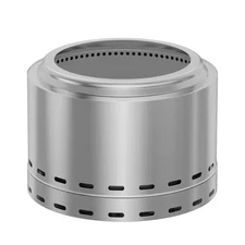 20 In. Stainless Steel Portable Low Smoke round Wood-Burning Fire Pit with Carry