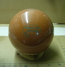 nobox New 16 NOS POLISHED Manhattan 1993 URETHANE TAN Bowling Ball Made in USA