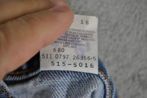 Jeans vintage Levis 515 riserva speciale uomo 36/30 blu vestibilità rilassata anni 90 Y2K USA - Foto 16 di 22