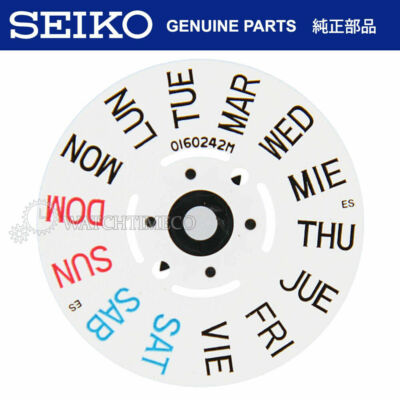 Seiko Day Wheel Disc for CROWN @ 3H 7S26 7S36 NH26 NH36 4R36 Spanish
