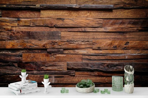 3D Wood Texture Self-adhesive Removable Wallpaper Murals Wall Sticker 023 - Picture 1 of 3