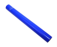12" Length 4-Ply Reinforced High Temp Straight 1" ID Coupler Silicone hose blue