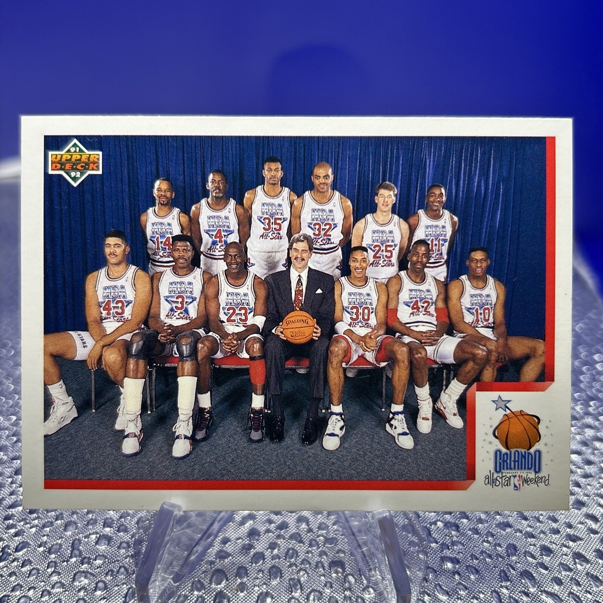 1992 Upper Deck NBA East All-Star Checklist Card Jordan, Barkley, Pippen  #449
